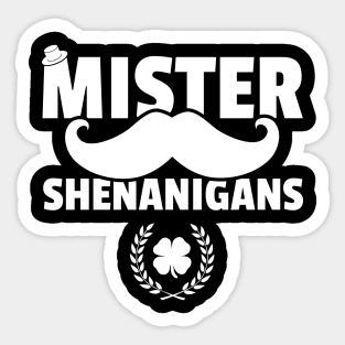 Mr. Shenanigans Cute Cunny St Patricks Day Sticker